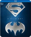 Batman and Superman 9-Film Set (Superman / Superman II: The Richard Donner Cut / Superman III / Superman IV: The Quest for Peace / Superman Returns / Batman / Batman Returns / Batman Forever / Batman & Robin) (Blu-ray)