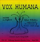 Vox Humana: Alfred Wolfsohn's Experiments in