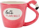 Let's Flamingle - Flamingo Handle - 18 oz. Stoneware Mug Let's Flamingle - Flamingo Handle - 18 oz.