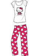Hello Kitty - White & Red Logo - Pajama Set