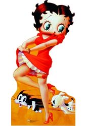Betty Boop - Dog and Cat - Life Size Cardboard