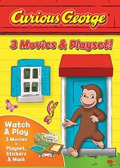 Curious George - 3 Movies & Playset (Curious