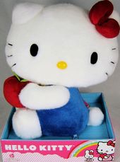 Hello Kitty - Blue Outfit Apple - Plush