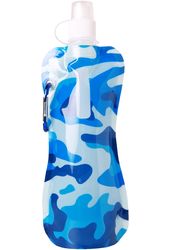 Disposable Drinking Flask - 16 oz. Camo Blue