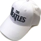 The Beatles - Drop T Logo on White Baseball Cap