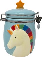Rainbow Unicorn - Hinged Earthenware Jar