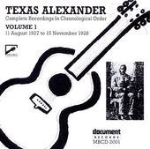 Texas Alexander, Vol. 1: 1927-1928