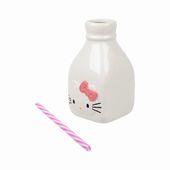 Hello Kitty - Mini Ceramic Milk Jug with Straw
