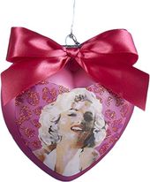 Marilyn Monroe - Pink Heart - Christmas Ornament