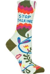Women's Crew Socks - Stop Talking