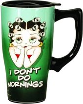 Betty Boop - I Don't Do Mornings Travel Mug