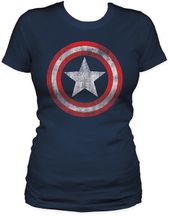 Captain America - Shield - Womens T-Shirt (Size: