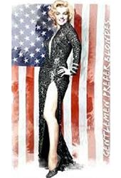 Marilyn Monroe - US Flag - Plush Blanket