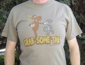 Rocky & Bullwinkle - Grab Some Tail - T-Shirt