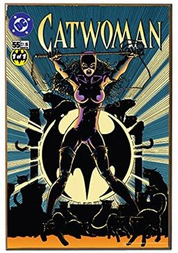 DC Comics - Cat Woman Black and White Printed
