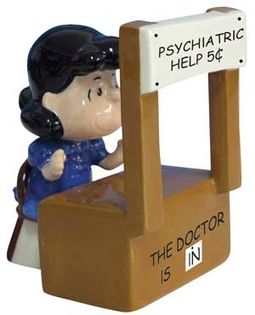 Peanuts - Psychiatrist Lucy Salt & Pepper Shakers
