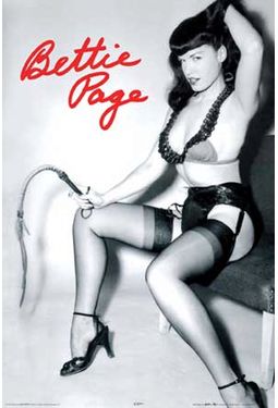 Bettie Page - Whip Poster (24"x36")