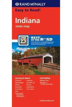 Rand Mcnally Easy to Read Indiana
