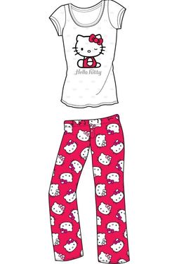 Hello Kitty - White & Red Logo - Pajama Set