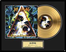 Def Leppard - Hysteria: Framed 18"x24" Gold