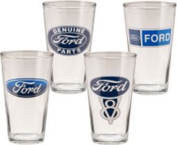 Ford - Logos - 4-Piece 16 oz. Glass Set