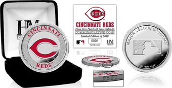 Cincinnati Reds Silver Color Coin