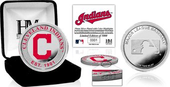 Cleveland Indians Silver Color Coin