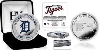 Detroit Tigers Silver Color Coin