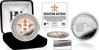 Houston Astros Silver Color Coin