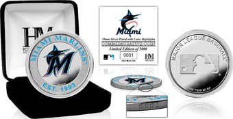 Miami Marlins Silver Color Coin