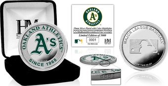 Oakland Athletics Silver Color Coin