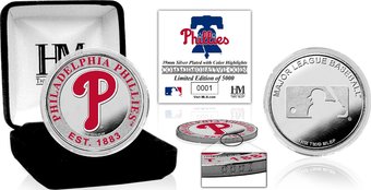 Philadelphia Phillies Silver Color Coin