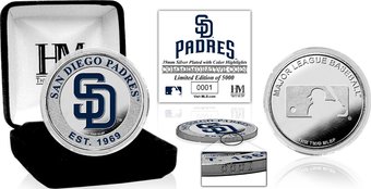San Diego Padres Silver Color Coin
