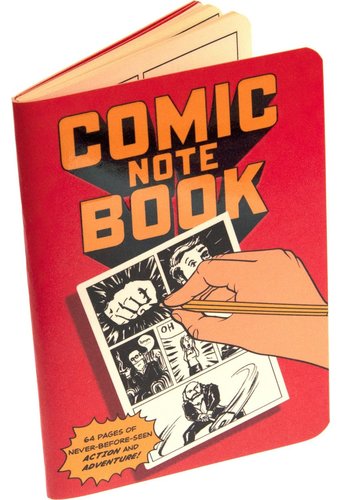 Comic Book Passport Sized Notebook - Filled With