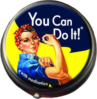 Rosie The Riveter Pill Box - Compact or 2