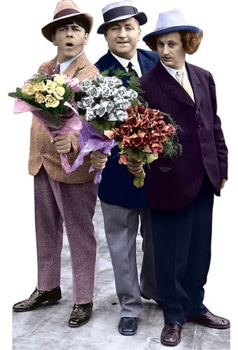 The Three Stooges - Flowers - Cardboard Standup