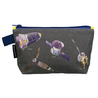 Space Flight Bag - 9" Zipper Pouch for Pencils,