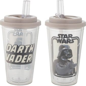 Star Wars - Darth Vader - 16 oz. Flip Straw Acrylic Cup Star Wars - Darth Vader - 16 oz. Flip Straw