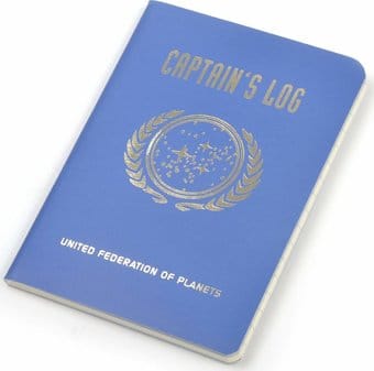 Star Trek - Captain's Log Large Notebook