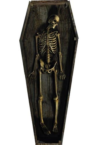 Skeleton Casket - Cardboard Cutout