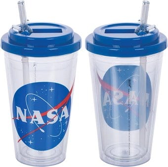 Smithsonian - NASA - 16 oz. Flip Straw Acrylic Cup