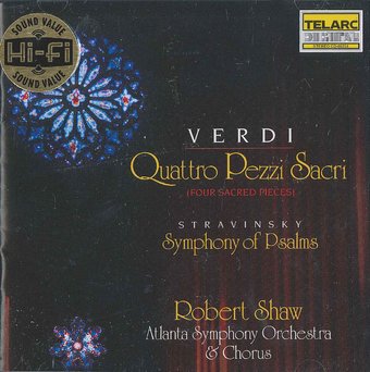 Verdi: Four Sacred Pieces & Stravinsky: Symphony