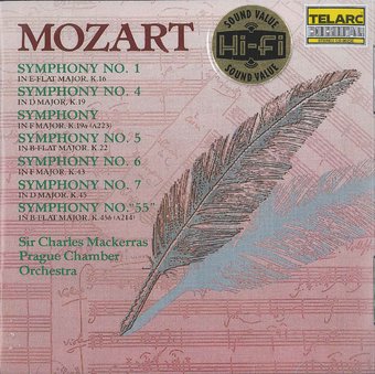 Mozart: Symphonies Nos. 1, 4, 5, 6, 7 and "55"
