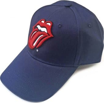 Rolling Stones - Tongue Logo - Baseball Cap (Navy