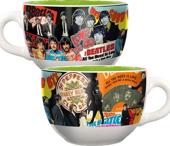 The Beatles - Album Collage 20 oz Ceramic Soup Mug