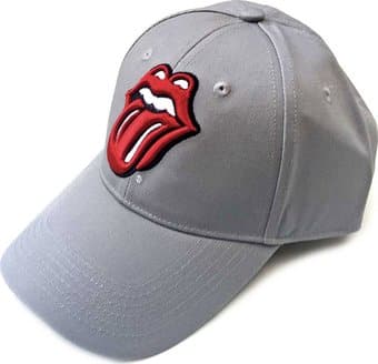 Rolling Stones - Tongue Logo - Baseball Cap (Grey)