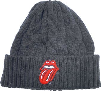 Rolling Stones - Classic Tongue Logo - Cable-Knit