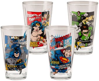 DC Comics - Action - 4-Piece 16 oz. Pint Glass Set