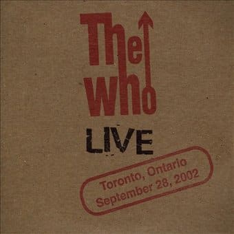 Live: Toronto, Ontario September 28, 2002 (2-CD)