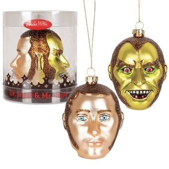 Dr. Jekyll & Mr. Hyde - Hand Blown Glass Ornament